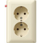 GIR78201 / SCHUKO 2f Vollpl. f. Gerätedose 1,5f Standard 55 Cremeweiß / EAN 4010337782018