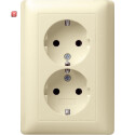 GIR78001 / Steckdose, cremeweiß/elektroweiß,...