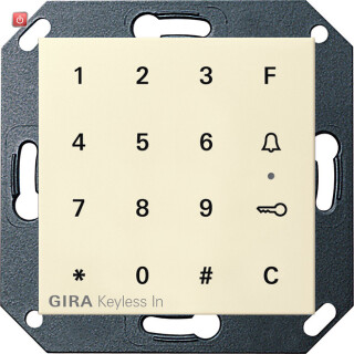GIR260501 / Gira Keyless In Codetastatur System 55 Cremeweiß / EAN 4010337051343