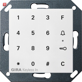 GIR260503 / Gira Keyless In Codetastatur System 55 Reinweiß / EAN 4010337051350