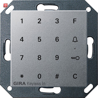 GIR260526 / Gira Keyless In Codetastatur System 55 F Alu / EAN 4010337051367