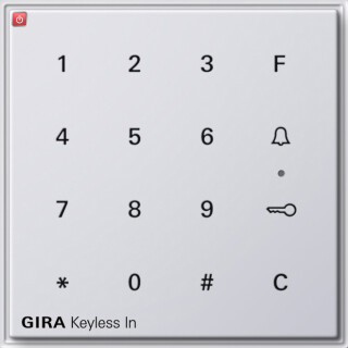 GIR260566 / Gira Keyless In Codetastatur Gira TX_44 (WG UP) Reinweiß / EAN 4010337051428