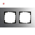 GIR212219 / Abdeckrahmen 2f Gira Esprit Edelstahl / EAN...