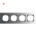 GIR214219 / Abdeckrahmen 4f Gira Esprit Edelstahl / EAN...
