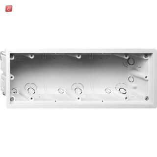 GIR289800 / Gerätedose 3f flach Gira E2 / EAN 4010337066538