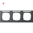 GIR109323 / Abdeckrahmen 3f waager. BSF Gira E2 Anthrazit...