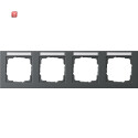 GIR109423 / Abdeckrahmen 4f waager. BSF Gira E2 Anthrazit...