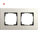 GIR212220 / Abdeckrahmen 2f Gira Esprit Lin.Mpx.Hellgrau...