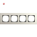 GIR214220 / Abdeckrahmen 4f Gira Esprit Lin.Mpx.Hellgrau...