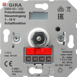 GIR30900 / Potentiometer Steuer 1 - 10 V Schaltfkt Einsatz / EAN 4010337309000
