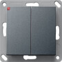 GIR242228 / EnOcean Funk Wandsender 2f System 55 Anthrazit / EAN 4010337060468