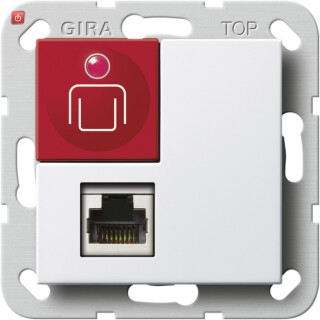 GIR590103 / Ruftaster Nebensteckk. Plus System 55 Reinweiß / EAN 4010337085041