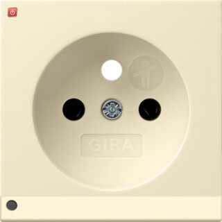 GIR94701 / Abd. Steckd. Erdstift LED-Leuchte + SH System 55 Cremeweiß / EAN 4010337025962