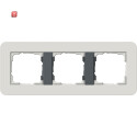 GIR213421 / Abdeckrahmen 3f Gira E3 Hellgrau/Anthrazit /...