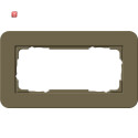 GIR1002426 / Abdeckrahmen 2f o.M. Gira E3 Umbra/Anthrazit...