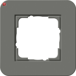 GIR211423 / Abdeckrahmen 1f Gira E3 Dklgrau/Anthrazit / EAN 4010337024088