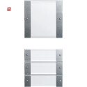 GIR213426 / Wippenset 4f (1+3) BSF System 55 Klar/F Alu /...