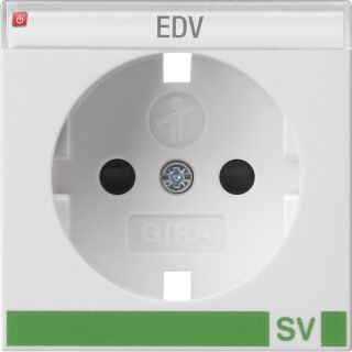 GIR923127 / Abd. SCHUKO BSF + SH SV System 55 Reinweiß m / EAN 4010337025535