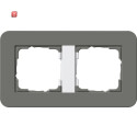 GIR212413 / Abdeckrahmen 2f Gira E3...