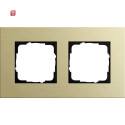GIR212217 / Abdeckrahmen 2f Gira Esprit Alum.Hellgold /...