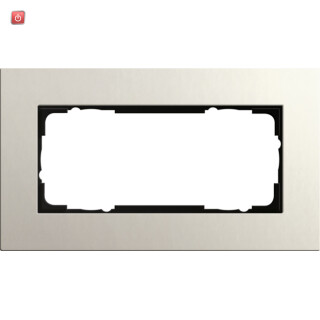 GIR1002220 / Abdeckrahmen 2f o.M. Gira Esprit Lin.Mpx.Hellgrau / EAN 4010337015864