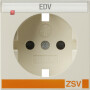 GIR923301 / Abd. SCHUKO BSF + SH ZSV System 55 Cremeweiß / EAN 4010337025603
