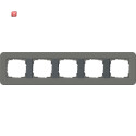 GIR215423 / Abdeckrahmen 5f Gira E3 Dklgrau/Anthrazit /...