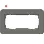 GIR1002413 / Abdeckrahmen 2f o.M. Gira E3 Dklgrau/Reinweiß / EAN 4010337024071