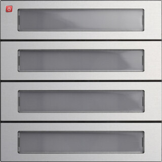GIR5534926 / Ruftastenmodul 4f System 106 Aluminium / EAN 4010337022558