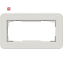 GIR1002411 / Abdeckrahmen 2f o.M. Gira E3 Hellgrau/Reinweiß / EAN 4010337023821