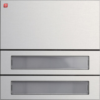 GIR5532926 / Ruftastenmodul 2f System 106 Aluminium / EAN 4010337022589