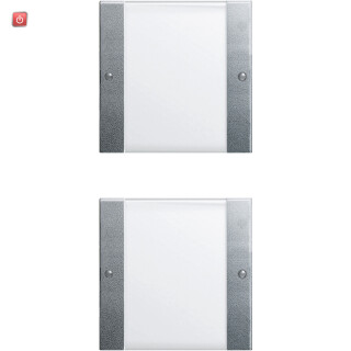 GIR213226 / Wippenset 2f (1+1) BSF System 55 Klar/F Alu / EAN 4010337015895