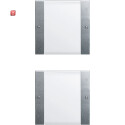 GIR213226 / Wippenset 2f (1+1) BSF System 55 Klar/F Alu /...