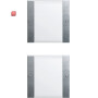 GIR213226 / Wippenset 2f (1+1) BSF System 55 Klar/F Alu / EAN 4010337015895