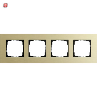 GIR214217 / Abdeckrahmen 4f Gira Esprit Alum.Hellgold / EAN 4010337015741