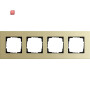 GIR214217 / Abdeckrahmen 4f Gira Esprit Alum.Hellgold / EAN 4010337015741