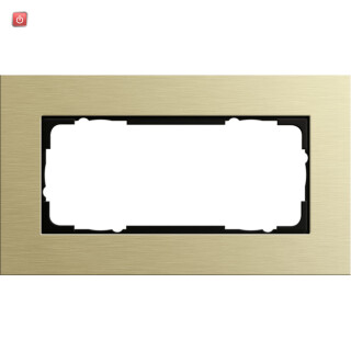 GIR1002217 / Abdeckrahmen 2f o.M. Gira Esprit Alum.Hellgold / EAN 4010337015758