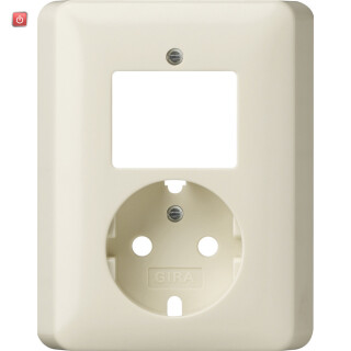 GIR92801 / Abd. Kombi AusWe/SCHUKO System 55 Cremeweiß / EAN 4010337040125