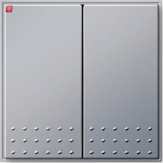 GIR91565 / Wippe 2f Tastschalter Gira TX_44 F Alu / EAN 4010337915652