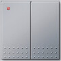 GIR91565 / Wippe 2f Tastschalter Gira TX_44 F Alu / EAN 4010337915652