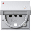 GIR94226 / Abd. SCHUKO KD Kontroll + SH System 55 F Alu /...