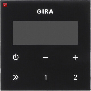GIR248005 / Bedienaufs. UP-Radio RDS System 55 Schwarzglasoptik / EAN 4010337777038