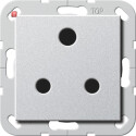 GIR277426 / Steckd. BS Round Pin 15 A SH System 55 F Alu...