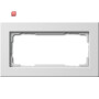 GIR1002207 / Abdeckrahmen 2f o.M. Gira E22 BS 80 Reinweiß / EAN 4010337073468