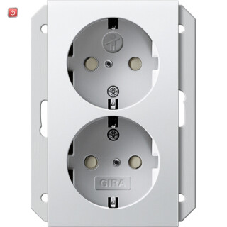 GIR273503 / SCHUKO 2f SH f. UP-Dose 1,5f System 55 Reinweiß / EAN 4010337771371
