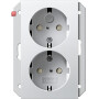 GIR273503 / SCHUKO 2f SH f. UP-Dose 1,5f System 55 Reinweiß / EAN 4010337771371