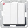 GIR283003 / Wippschalter BS 3f Aus System 55 Reinweiß / EAN 4010337830030