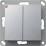 GIR242226 / EnOcean Funk Wandsender 2f System 55 F Alu / EAN 4010337060444