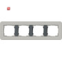 GIR214422 / Abdeckrahmen 4f Gira E3 Grau/Anthrazit / EAN 4010337023982