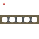 GIR215426 / Abdeckrahmen 5f Gira E3 Umbra/Anthrazit / EAN...